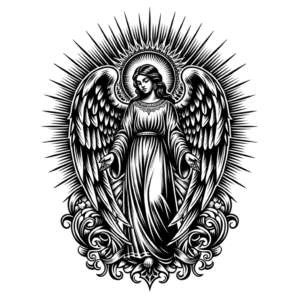 Chicano-Style Angel With A Halo