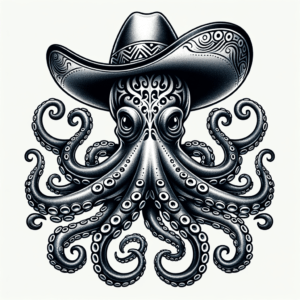 Chicano-Style Octopus With Detailed Shading
