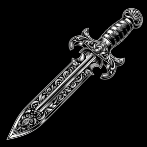 Chicano Sword With Decorative Elements