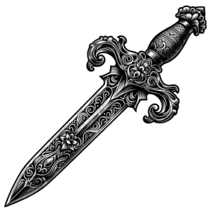 Chicano Sword With Ornate Design