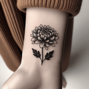 Chrysanthemum With Minimalist Petals