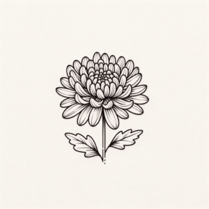 Chrysanthemum With Minimalist Petals