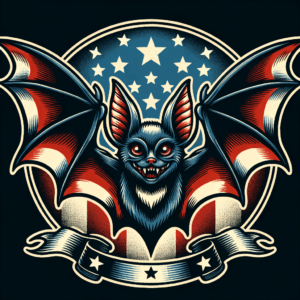 Classic Americana Bat With Bold Colors