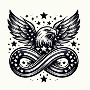 Classic Americana Infinity With Eagle