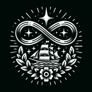 Classic Americana Infinity With Ship