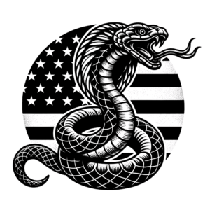 Classic Americana Ouroboros With Bold Style