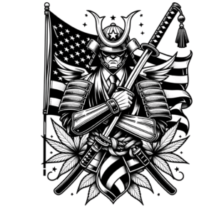 Classic Americana Samurai With Pin-Up Elements