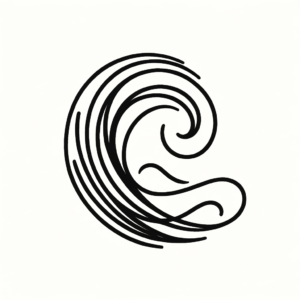 Continuous Line Wave With Smooth Flow