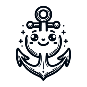 Cute Anchor With A Smiley Face