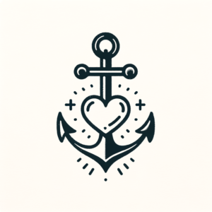 Cute Anchor With A Tiny Heart