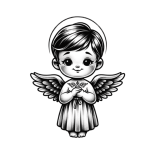 Cute Angel With Round Face