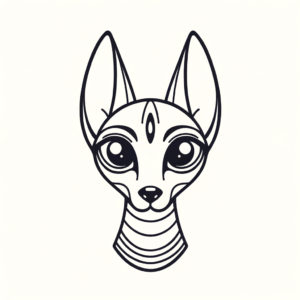 Cute Anubis With Big Eyes