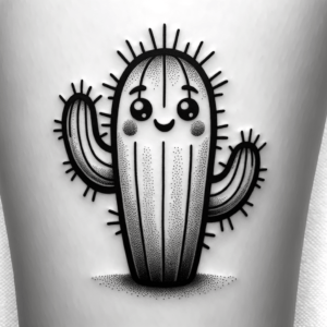 Cute Cactus With Big Eyes And A Smile