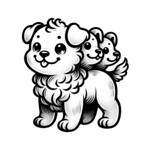 Cute Cerberus With Playful Expressions And Small Size