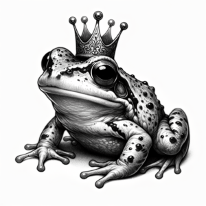 Cute Frog With A Tiny Crown