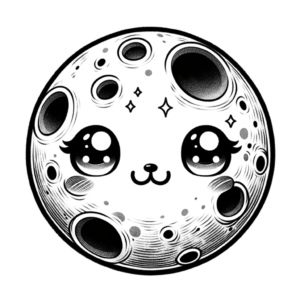 Cute Full Moon With Small Features