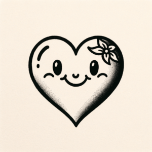 Cute Heart With A Smiling Face