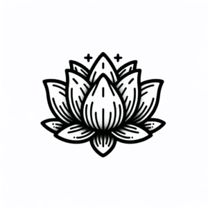 Cute Lotus With Cartoonish Appeal