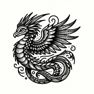 Cute Quetzalcoatl With Playful Features