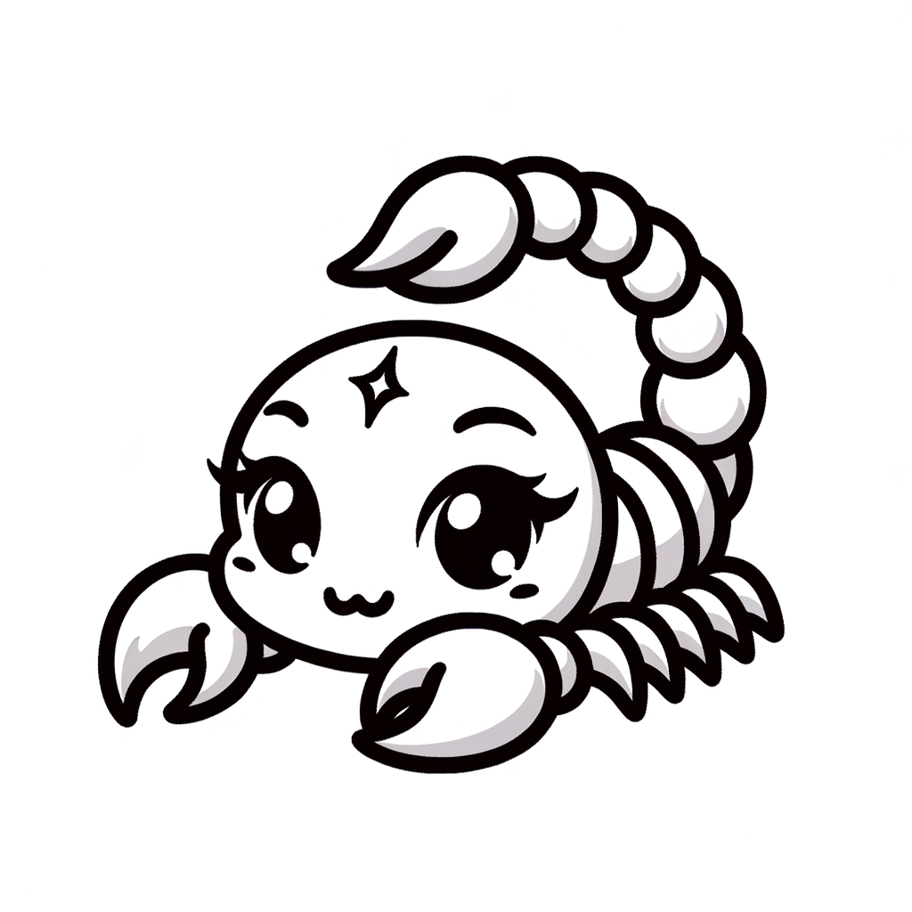 Cute Scorpio With Playful Expression