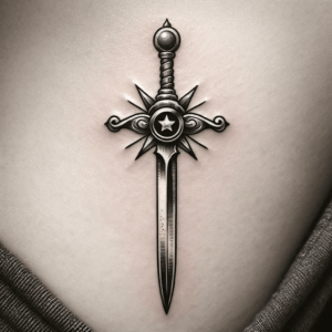 Cute Sword With A Star-Shaped Guard