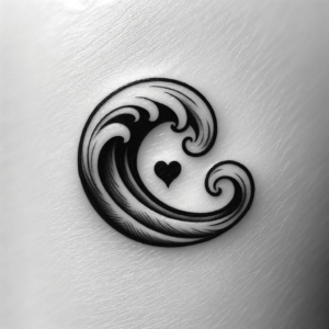 Cute Wave With Tiny Heart