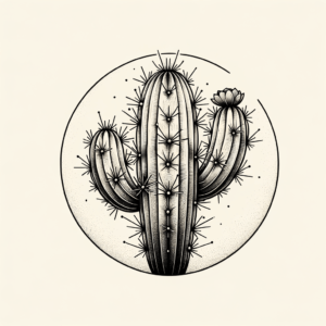 Dainty Cactus With Fine Details