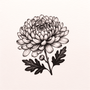 Dainty Chrysanthemum With Fine Details