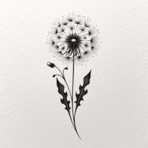 Dainty Dandelion With Small, Delicate Petals And Elegant Form