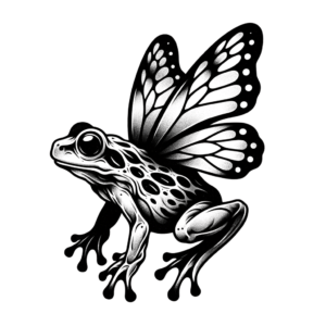 Dainty Frog With Butterfly Wings