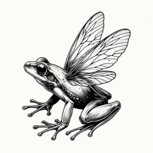 Dainty Frog With Delicate Wings