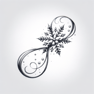 Dainty Infinity With Snowflake