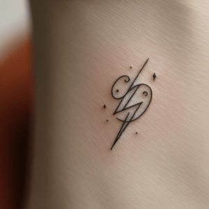 Dainty Lightning Bolt With Subtle Elegance