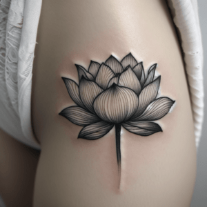 Dainty Lotus With Soft Shading