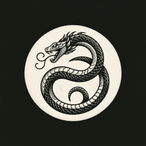 Dainty Ouroboros With Delicate Details