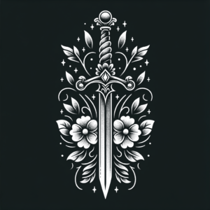 Dainty Sword With Floral Accents