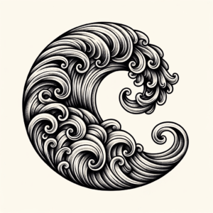 Dainty Wave With Intricate Design