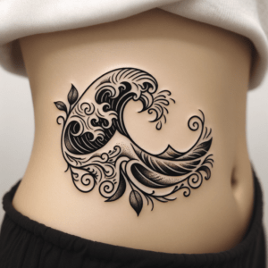 Dainty Wave With Intricate Design