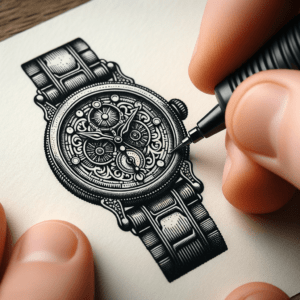 Dainty Wristwatch With Delicate, Fine Details