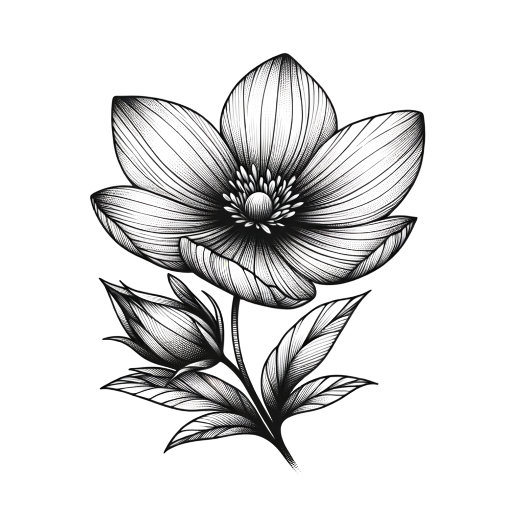 Delicate Linework And Fine Details In A Flower
