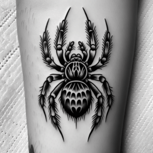 Detailed Chicano-Style Spider Shading