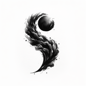 Detailed Watercolor Semicolon Design