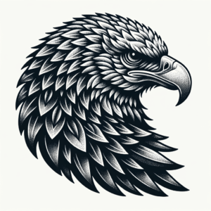 Dotwork Eagle With Detailed Shading