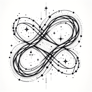 Dotwork Infinity With Constellation