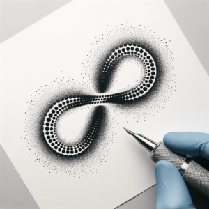 Dotwork Infinity With Stippling Effect