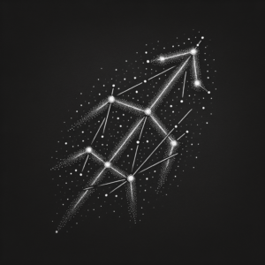 Dotwork Sagittarius Constellation With Tiny Dots