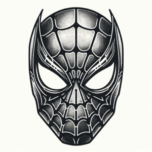 Dotwork Spiderman Mask