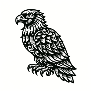 Eagle With Intricate Linework