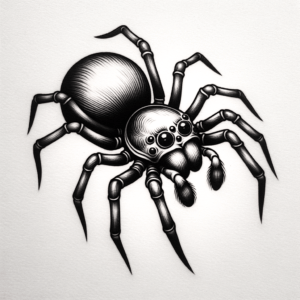 Exaggerated Features In A New School Spider