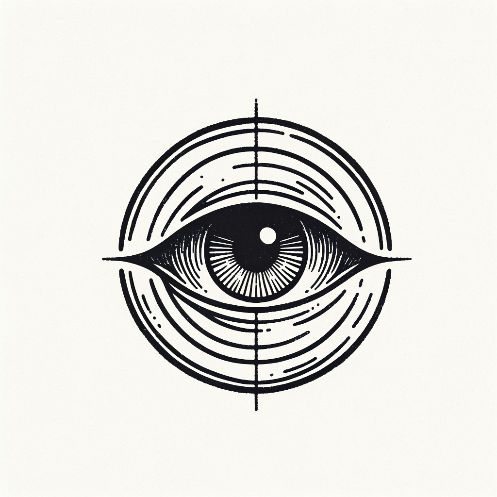 Eye In A Japanese-Inspired Minimalist Style